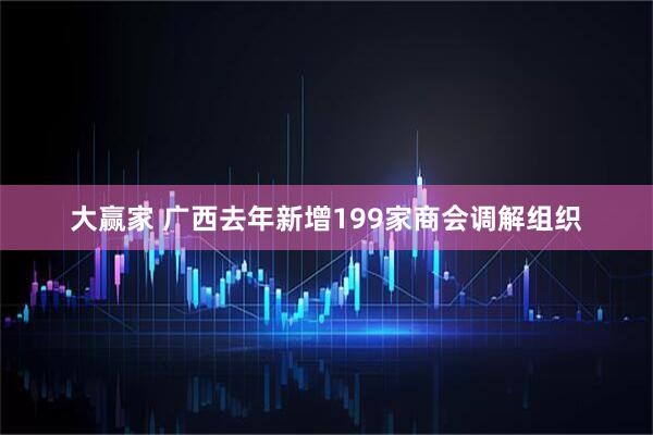 大赢家 广西去年新增199家商会调解组织